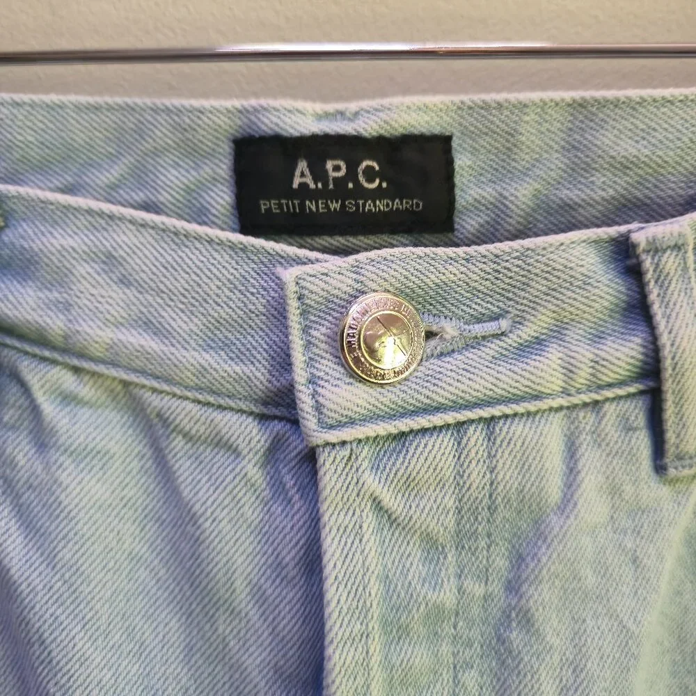 A.P.C 100% Cotton denim light wash blue jeans - Size 31 - Picture 6 of 16